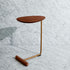 Contemporary Creative Oval Wood Iron End Table 2-Tier For Living Room