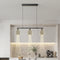 Modern Luxury Irregular Stone Copper Resin LED Island Light Chandelier for Dining Room