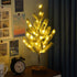 Modern Art Deco Pine Needle Tree PVC LED Table Lamp For Bedroom