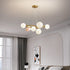 Contemporary Creative Moon PLA Bubble Ball Shade 7-Light Chandelier For Dining Room