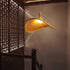 Contemporary Creative Rattan Weaving Iron Hat 1-Light Pendant Light For Dining Room