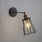 Contemporary Industrial Round Iron Cage 1-Light Wall Sconce Lamp For Living Room