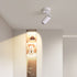 Modern Minimalist Aluminum Iron Spotlight LED Semi-Flush Mount Ceiling Light For Hallway