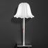 Modern Art Deco Flower Aluminum Glass LED Table Lamp For Bedroom