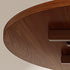 Contemporary Scandinavian Round Table Top Solid Wood Dining Table For 4 Seats