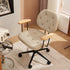 Modern Minimalist Square Leather Wood Steel Chair Backrest Armrest For Bedroom