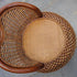 Traditional Vintage Orb Curved Bamboo Rattan Solid Wood Chair Backrest Armless For Living Room