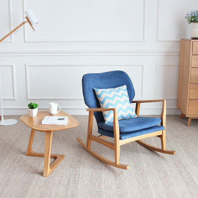 Traditional Vintage Wood V-Shape Base End Table For Living Room