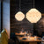 Contemporary Nordic Iron Acrylic Round Multilayered 1-Light Pendant Light For Dining Room