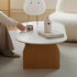 Modern Minimalist Solid Wood Round Edge Rectangular Coffee Table For Living Room