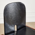 Traditional Vintage Curved Back Ash Wood Oil Wax Leather Dining Chair Backrest For Dining Room