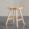 Contemporary Nordic Ash Wood Square Vanity Stool Footrest For Bedroom