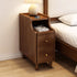 Modern Minimalist Rectangular Solid Wood Nightstand 2-Drawer For Bedroom