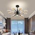 Contemporary Scandinavian Branch Round Iron Acrylic LED Chandelier For Living Room