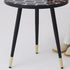 Modern Minimalist Round Sensorable Glass Carbon Steel Coffee Table For Living Room