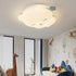 Modern Art Deco Kids Iron PE Bear LED Flush Mount Ceiling Light For Bedroom