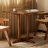 Modern Minimalist Square Cross Wood Coffee Table For Living Room