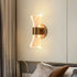 Contemporary Nordic Iron Acrylic Folding Petal LED Wall Sconce Lamp For Bedside