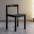 Modern Minimalist Rectangular Wood Chair Backrest Armless For Living Room