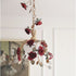 Contemporary Retro Iron Glass Rose 1-Light Pendant Light For Bedroom