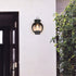 Contemporary Industrial Round Cylindrical Iron Glass 1-Light Wall Sconce Lamp For Outdoor Patio