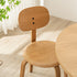 Modern Minimalist Round Cushion Solid Wood Dining Chair Backrest For Dining Room