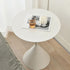 Modern Minimalist Round Cone Base Iron Coffee Table For Living Room