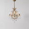 Traditional French Candelabra Round Crystal Iron Frame 5/9/12 Light Chandelier For Living Room