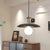 Traditional Japanese Wooden Flying Saucer Shape Hardware 1-Light Pendant Light For Living Room