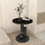 Modern Luxury Round Cylindrical Orb Rock Slab Iron Coffee Table For Living Room