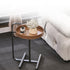 Modern Minimalist Round Tray Leather Stainless Steel Side Table For Living Room