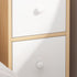 Modern Minimalist Rectangular Plate Nightstand 1/2/3 Drawer For Bedside