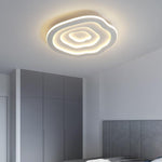 Modern Minimalist Multi-Layer Cloudy Iron Acrylic LED Flush Mount Ceiling Light For Living Room