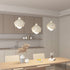 Contemporary Creative Shell Iron Resin Acrylic LED Pendant Light For Living Room