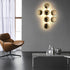 Contemporary Luxury Titanium Round Circle 10/14/24 Light Wall Sconce Lamp For Hallway