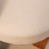 Contemporary Creative Round Mermaid Lambswool Fabric Wood Vanity Stool Backrest For Bedroom