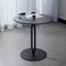 Modern Minimalist Round Marble Stainless Steel Coffee Table Three Legs For Living Room