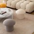 Modern Minimalist Mushroom Cylinder Lambswool Wood Vanity Stool For Bedroom