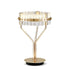 Contemporary Luxury Dazzling Prismatic Crystal Hardware Frame LED Table Lamp For Bedroom