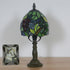 Traditional Tiffany Grape Fruit Stained Glass 1-Light Table Lamp For Bedroom