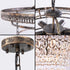 Traditional Luxury Round Iron Crystal 5-Light Chandelier For Living Room