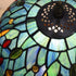 Traditional Tiffany Vintage Dragonfly Stained Glass 1-Light Table Lamp For Study