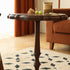 Traditional Vintage Round Lace Wood Coffee Table For Living Room