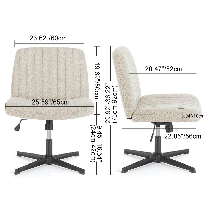 Modern Minimalist Shell Square Fabric Plastic Iron Desk Chair For Home Office