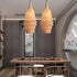 Traditional Chinese Conch Shape Hardware Bamboo 1-Light Pendant Light For Living Room