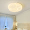 Modern Minimalist PE Cookie Cloud Shape Iron LED Flush Mount Ceiling Light For Bedroom