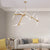 Modern Minimalist Dendritic Alloy Iron Acrylic 10/16 Light Chandelier For Living Room