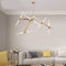 Modern Minimalist Dendritic Alloy Iron Acrylic 10/16 Light Chandelier For Living Room