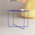 Modern Minimalist Square Tabletop Iron Lacquer Side Table 4-Leg For Living Room