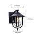 Contemporary Industrial Iron Waterproof Human Body Sensing 1-Light Outdoor Wall Sconce Lamp For Outdoor Patio